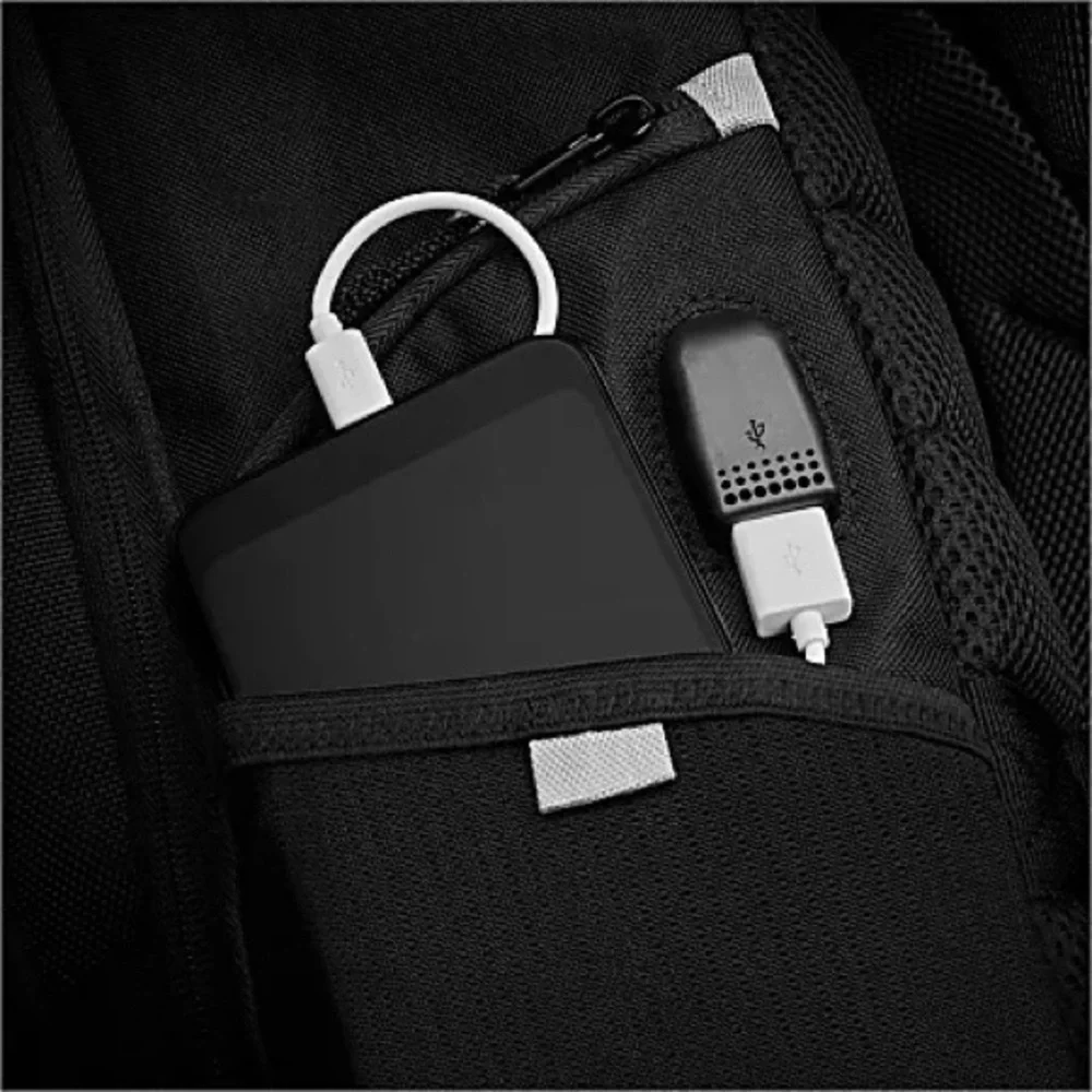 CODi Ferretti Pro Sport Pack 17.3” Laptop Backpack Black USB Laptop Travel Bag